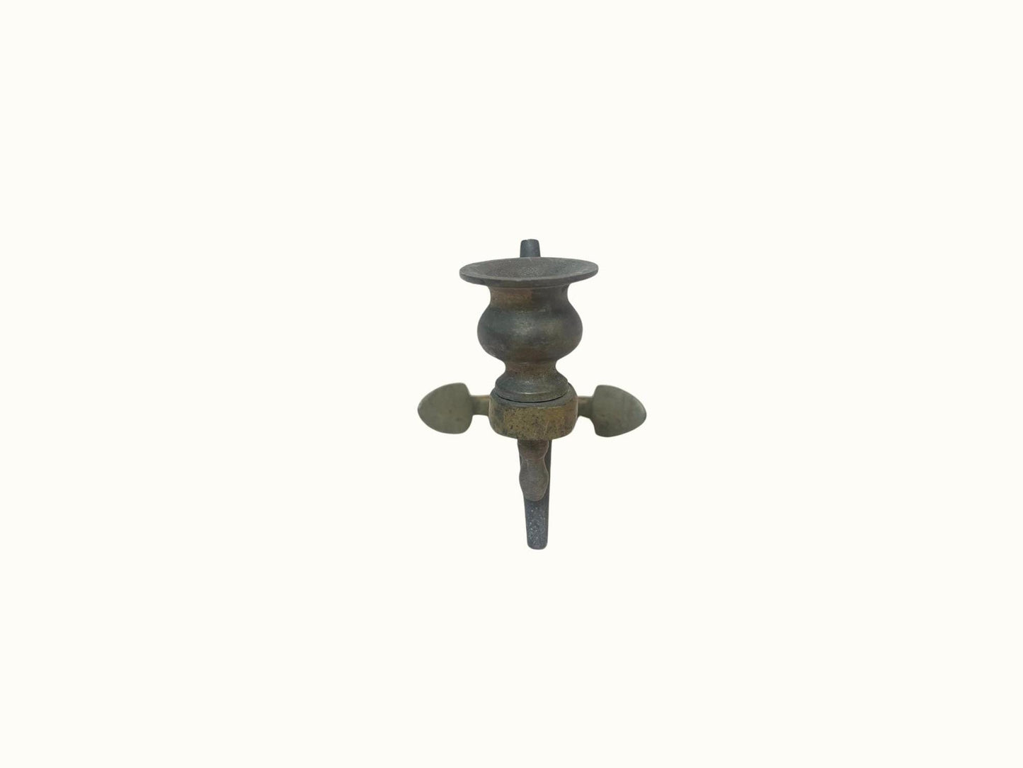 Vintage Mid Century Brass Anchor Candlestick Candle Holder