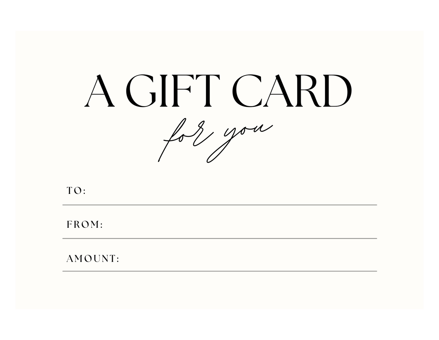 Lucky Daisy Vintage Gift Certificate