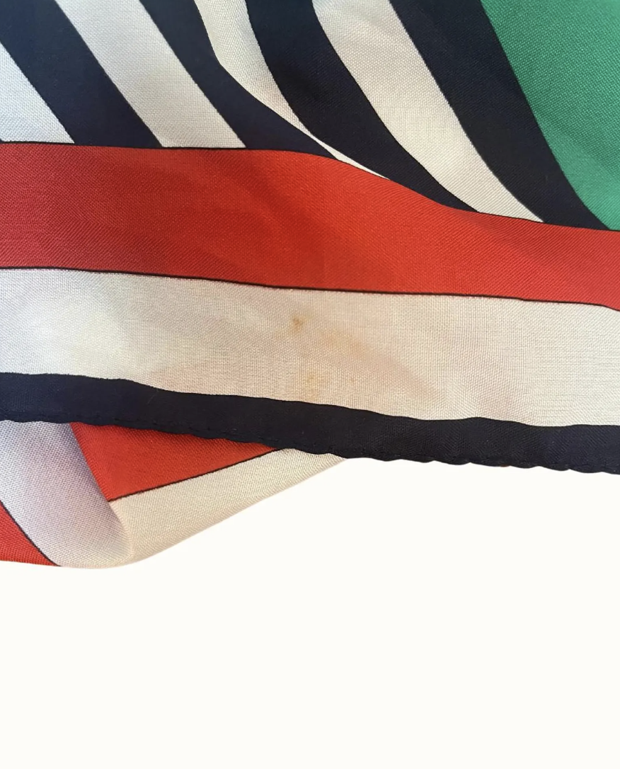 Vintage Leonardi Silk Abstract Scarf
