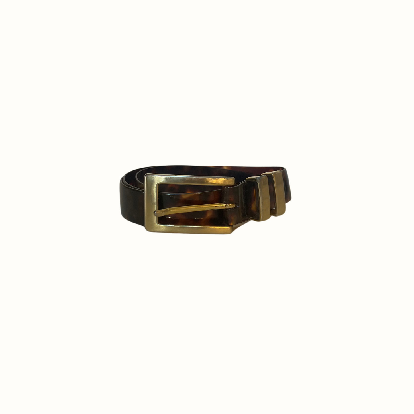 Vintage Tortoise Shell and Gold Metal Belt