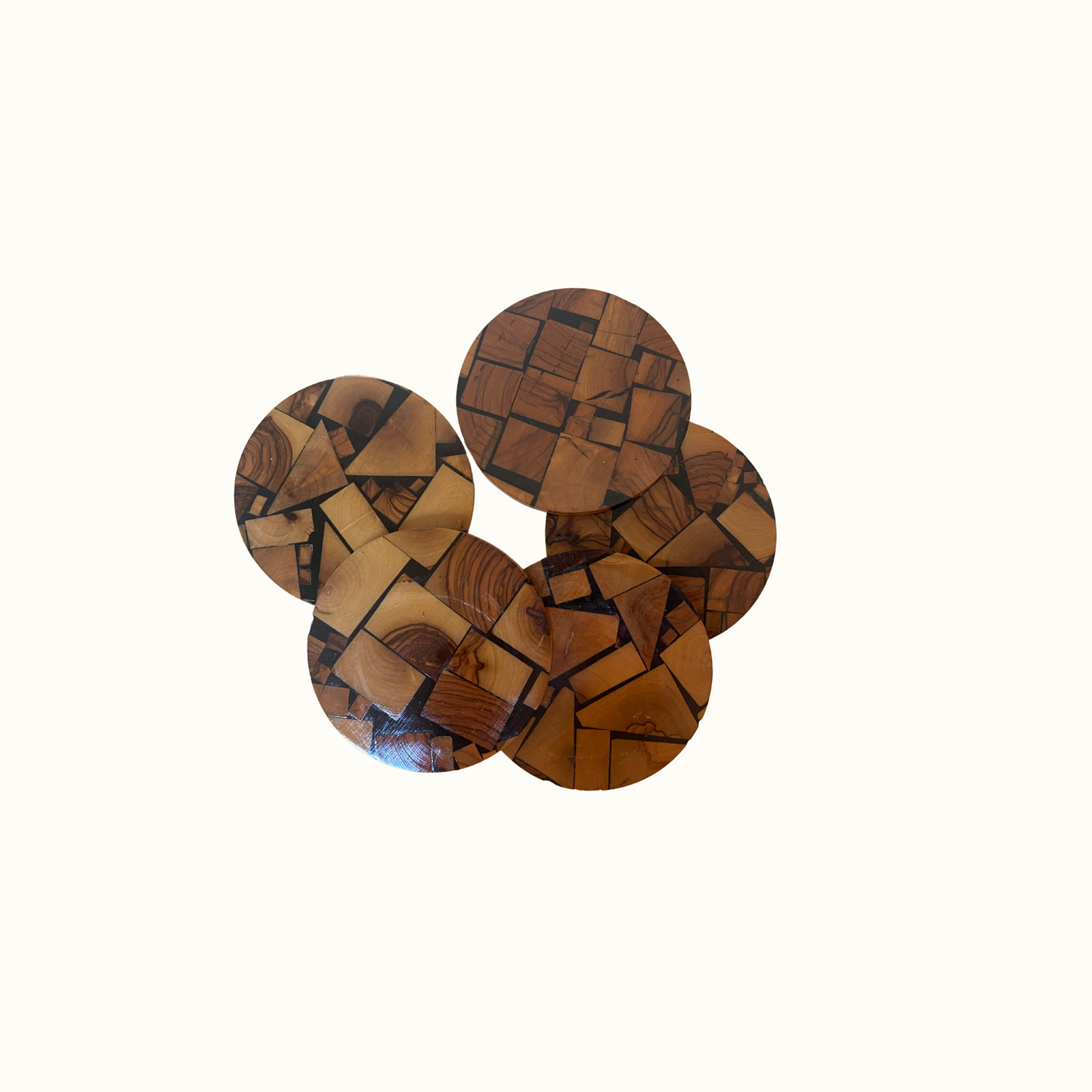 Vintage Wooden Splice Coasters