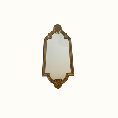 Vintage French Style Gold Frame Hanging Mirror, Fleck Bros