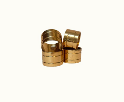 Vintage Brass Napkin Rings (4pc set)