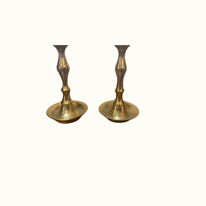 Vintage Mini Brass Candlestick Holders