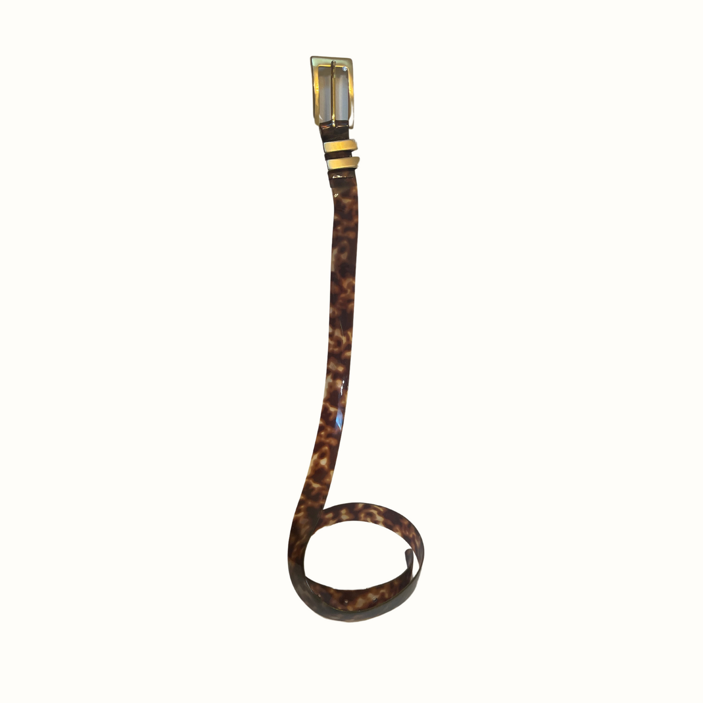 Vintage Tortoise Shell and Gold Metal Belt