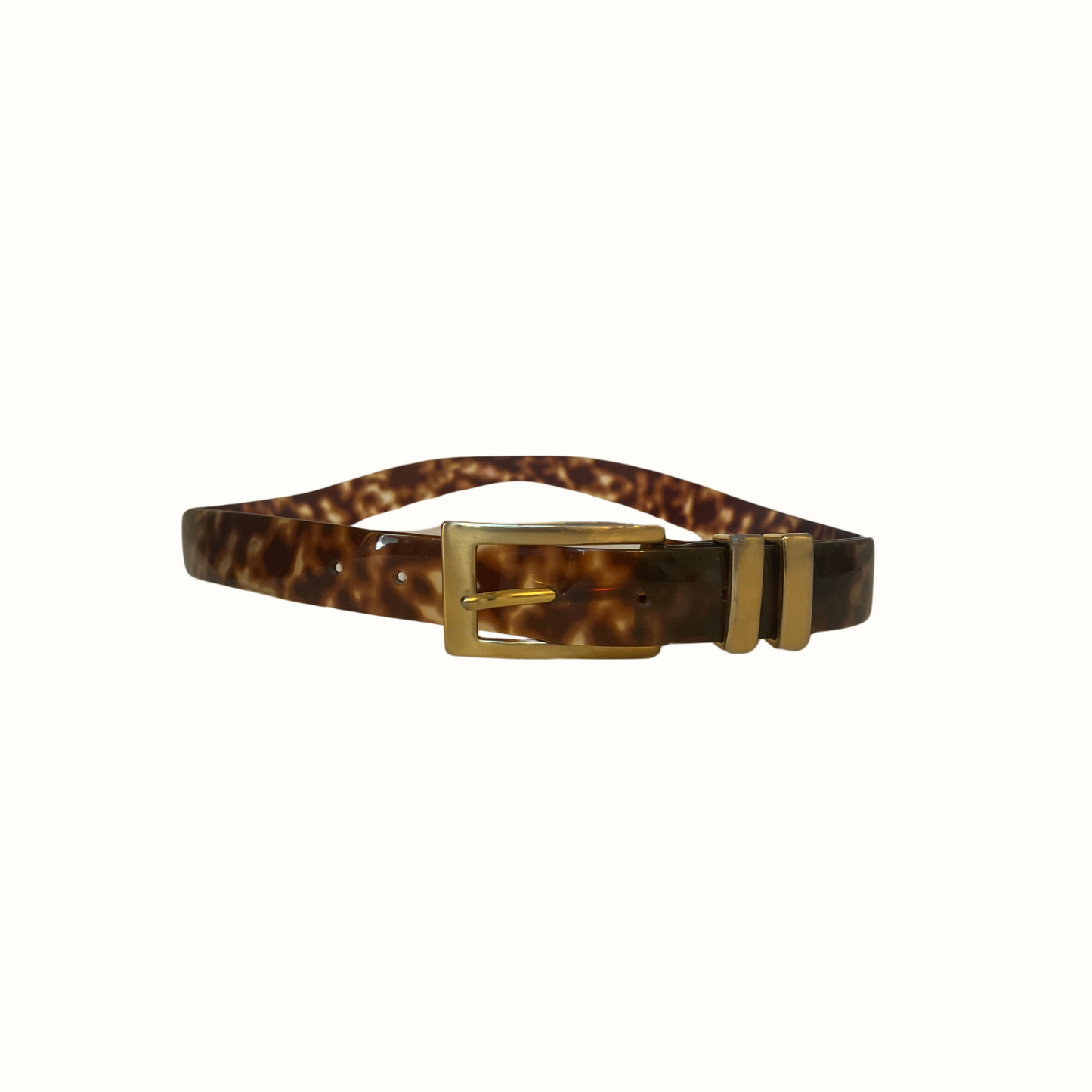 Vintage Tortoise Shell and Gold Metal Belt