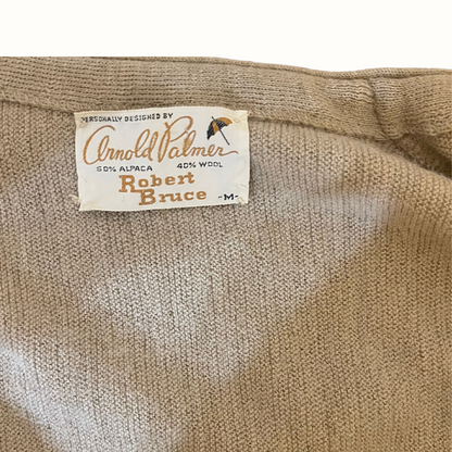 Vintage Arnold Palmer x Robert Bruce Alpaca Wool Button Up Sweater