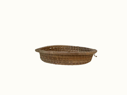 Vintage Open Coil Hand Woven Small Basket